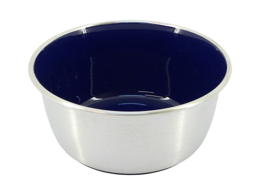 Selecta Blue Enamel & Stainless Steel Bowl 960ml