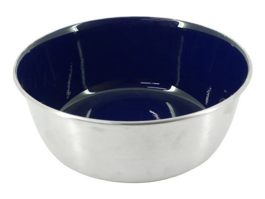 Selecta Blue Enamel & Stainless Steel Bowl 1950ml