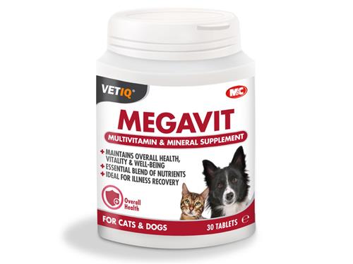 M&C VETIQ MEGAVIT 30 TABLETS