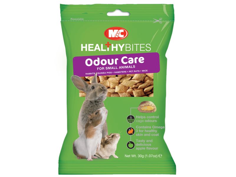 M&C SMALL ANIMAL ODOR-CARE TREATS 30G