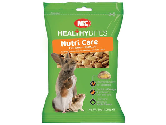 M&C SMALL ANIMAL NUTRI-CARE TREATS 30G