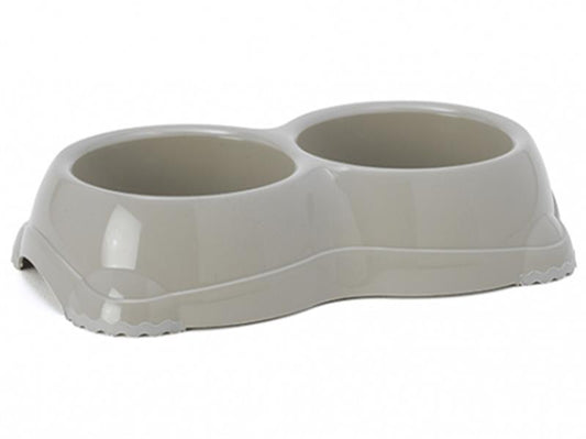 Smarty Plastic Twin Bowl 2x645ml