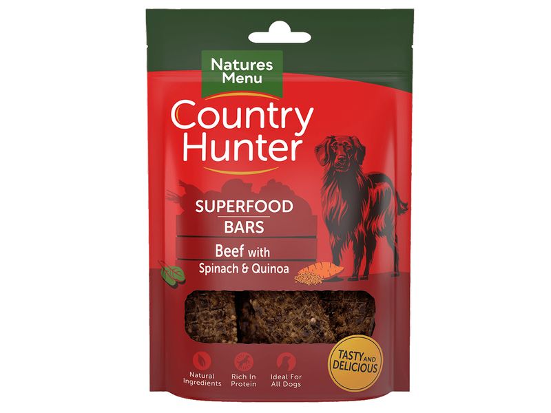 Natures Menu Country Hunter Superfood Bar Beef 100g