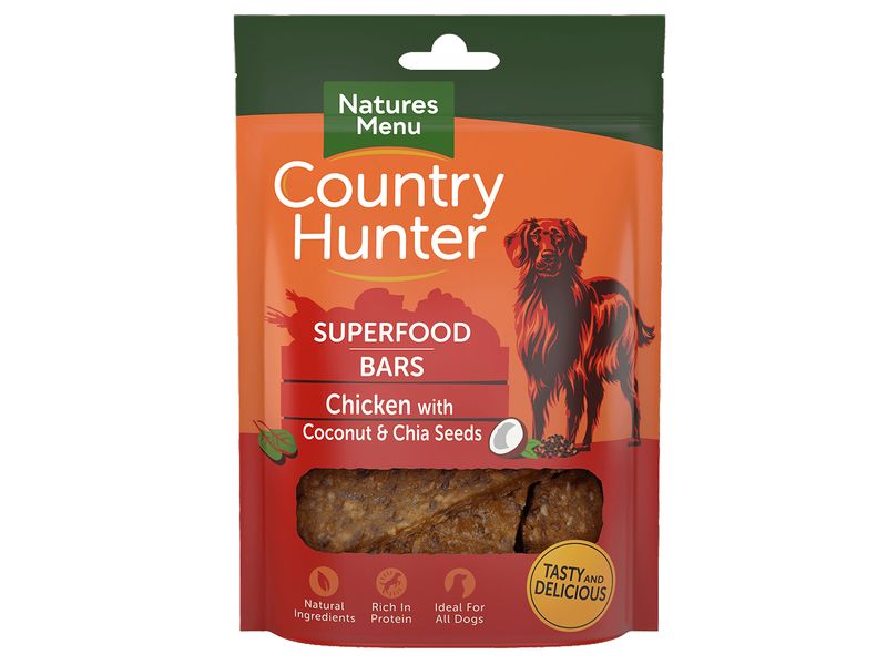 Natures Menu Country Hunter Superfood Bar Chicken 100g
