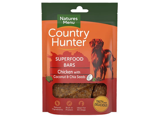 Natures Menu Country Hunter Superfood Bar Chicken 100g