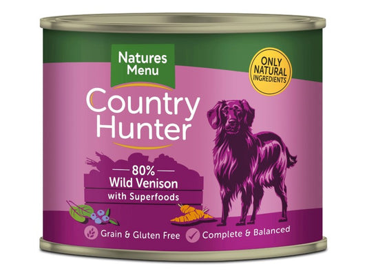 Natures Menu Country Hunter Wild Venison Tin 600g