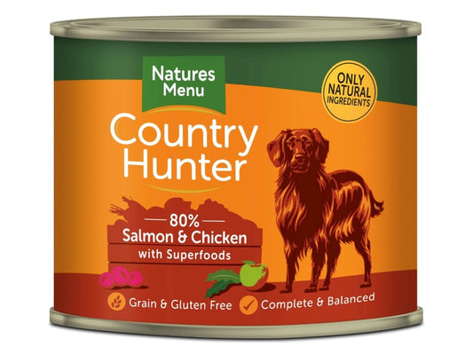 Natures Menu Country Hunter Salmon & Chicken Tin 600g
