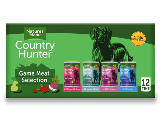 Natures Menu Country Hunter Game Tin Multipack 12x400g