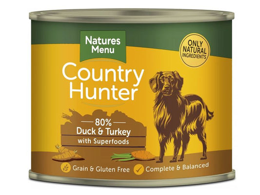 Natures Menu Country Hunter Duck & Turkey Tin 600g