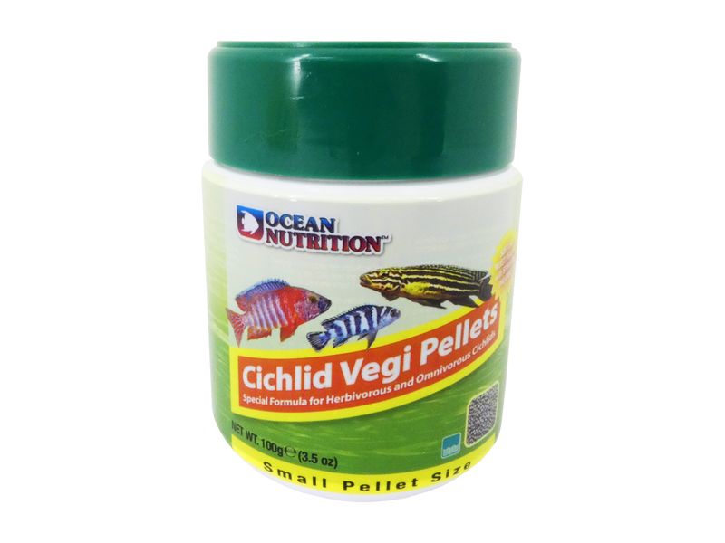O NUT CICHLID VEGI PELLET SMALL 100G