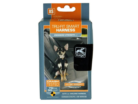 KURGO ENHANCED TFS HARNESS BLK XSMALL