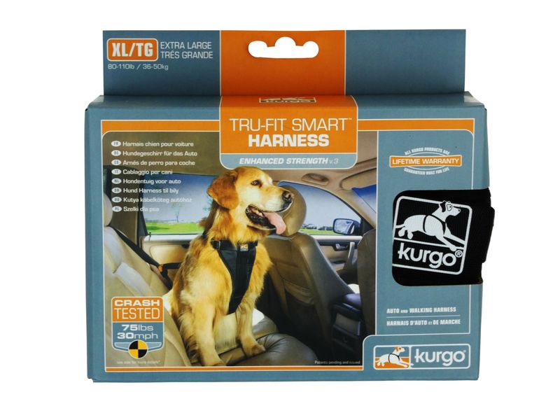 KURGO ENHANCED TFS HARNESS BLK XLARGE