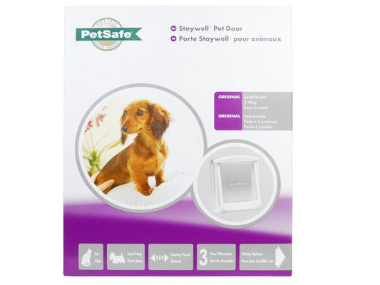 STAYWELL PET DOOR 2WAY SMALL WHITE
