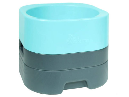 Pet Weighter Blue & Gray Bowl 2L