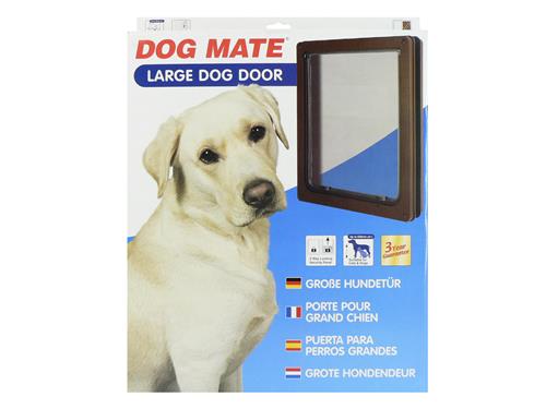 DOG DOOR LARGE BROWN