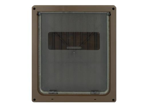 DOG DOOR LARGE BROWN