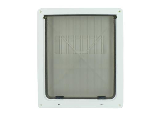 DOG DOOR  LARGE  WHITE