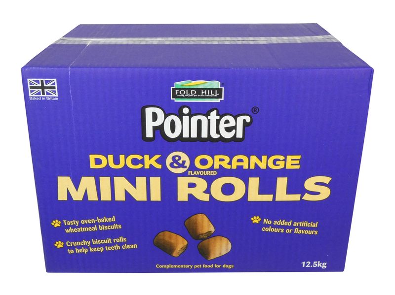 POINTER DUCK & ORANGE MINI ROLLS 12.5KG