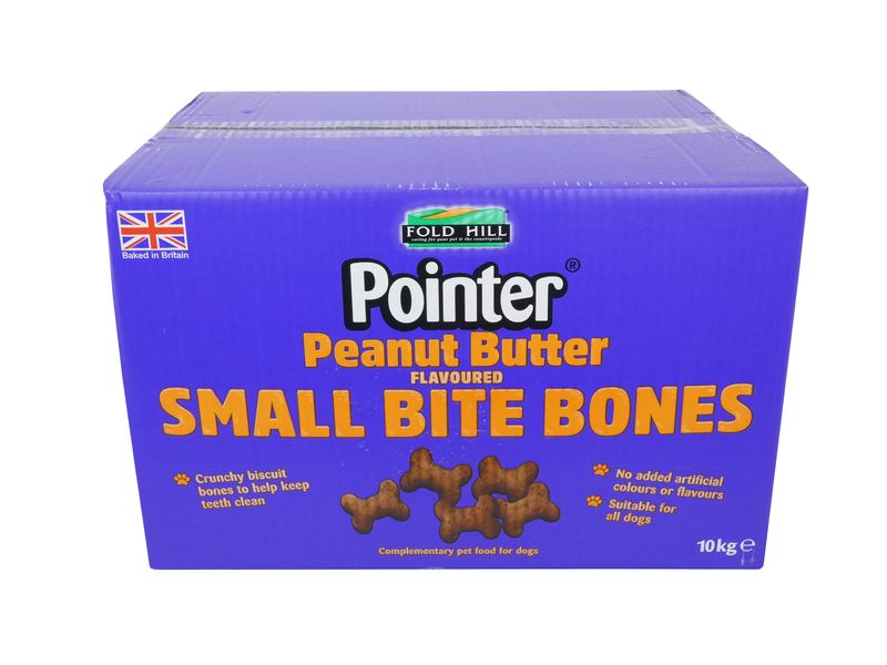 POINTER SML BITE PEANUT BUTTER BONE 10KG