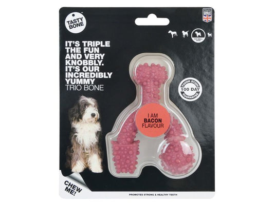 TASTYBONE NYLON TRIO BONE BACON SMALL