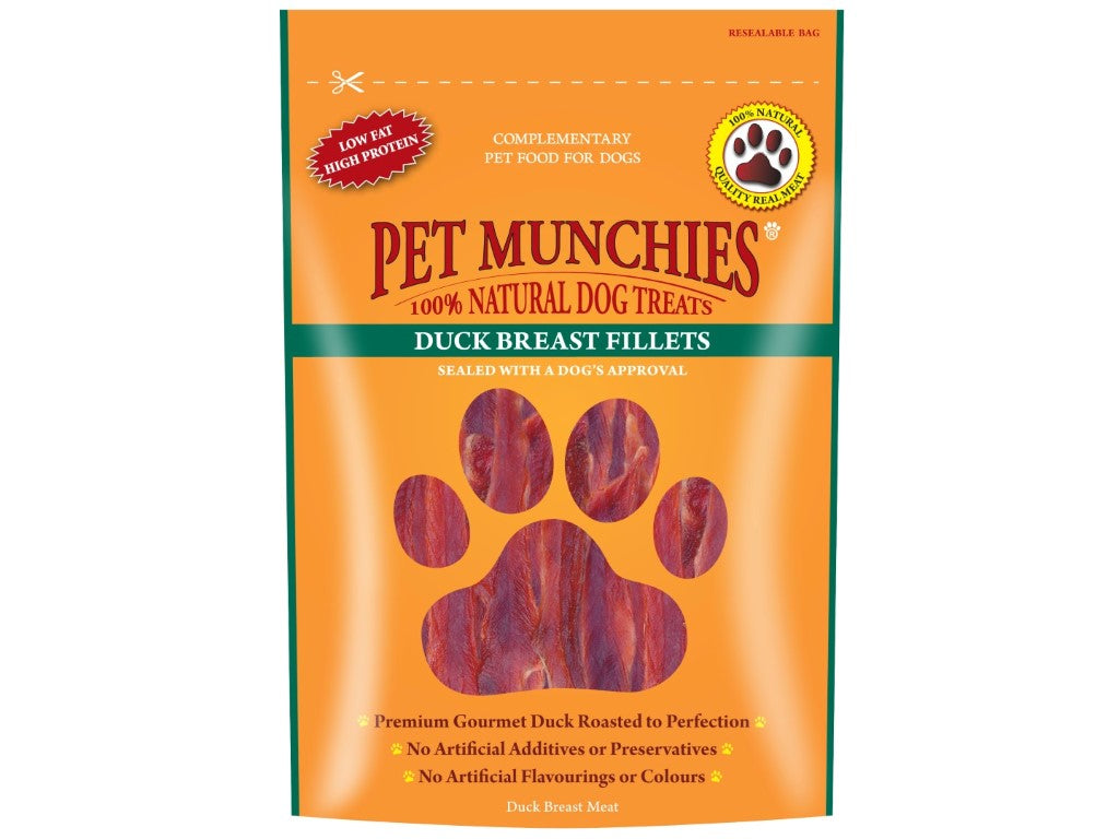 Pet Munchies Duck Breast Fillets 80G