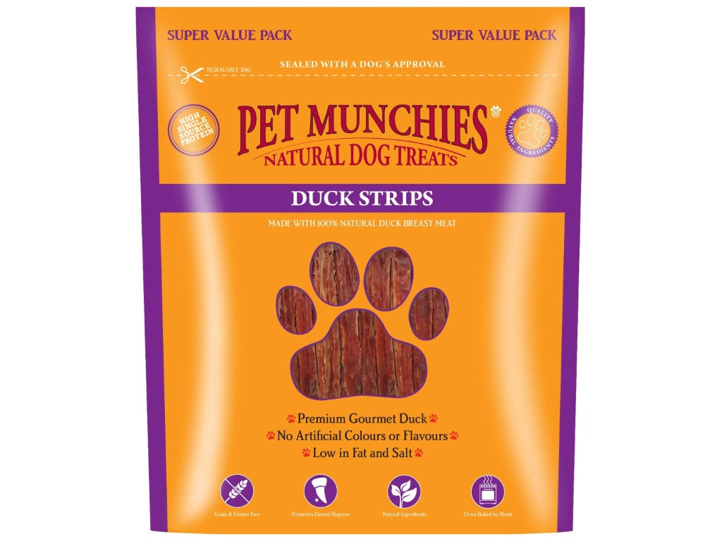 Pet Munchies Duck Strips 320g