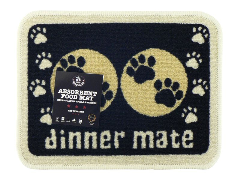 MINI MATE BLACK FOOD MAT 30X40CM