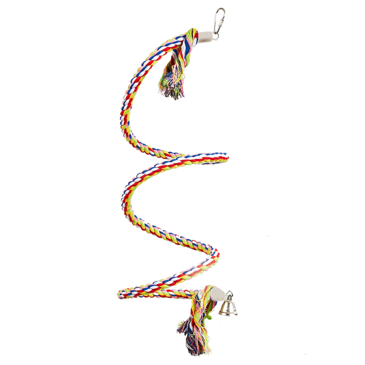 Rainbow Spiral Rope Toy