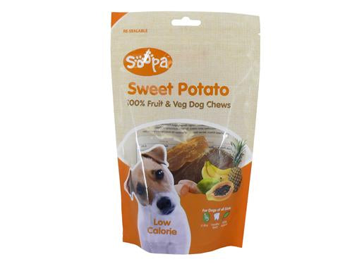 SOOPA DOG CHEWS SWEET POTATO 100G
