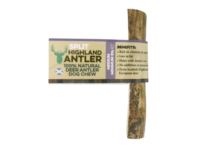 ANTLER NATURAL SPLIT STAGBAR MEDIUM
