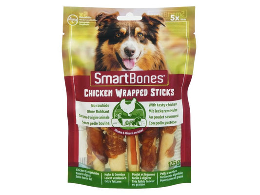 Smartbones Wrapped Chicken Sticks 5pk 125g
