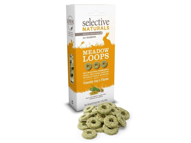 Supreme Selective Rabbit Hay Meadow Loops 80g