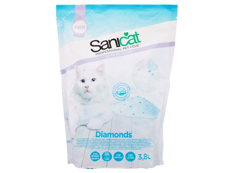Sanicat Diamonds Silica Litter 3.8L