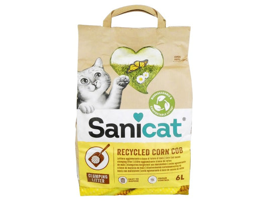 Sanicat Recycled Corn Cob Litter 6L