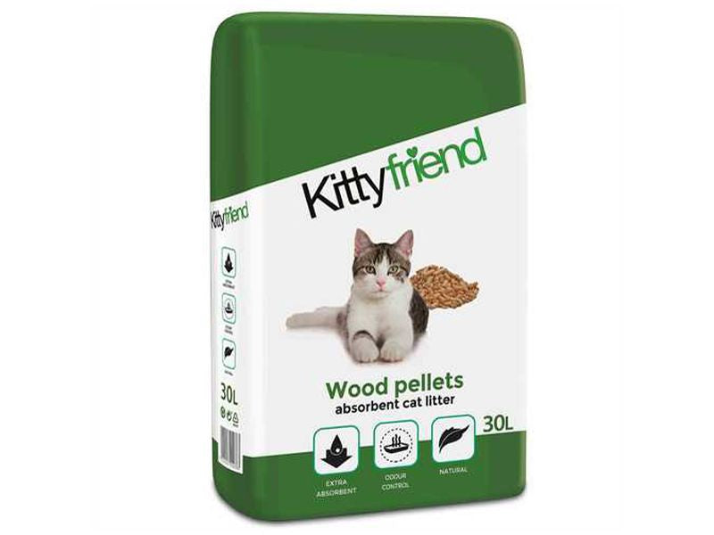 Kittyfriend Wood Pellet Cat Litter 30L