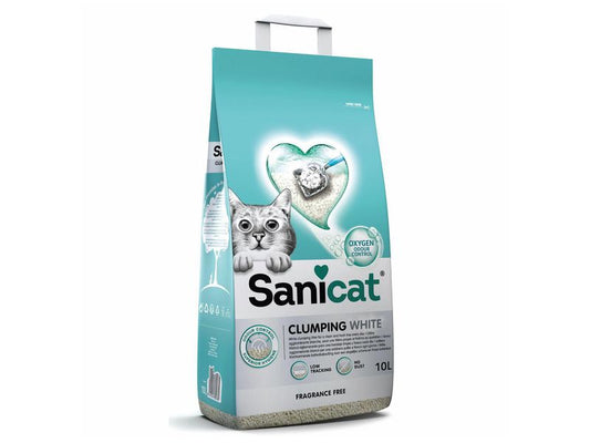 Sanicat White Clumping Litter 10L