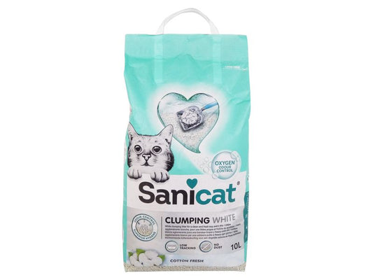 SANICAT WHITE CLUMPING COTTON FRESH 10LT