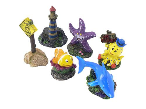 SUPA KIDS 8CM RESIN AQUARIUM ORNAMENTS
