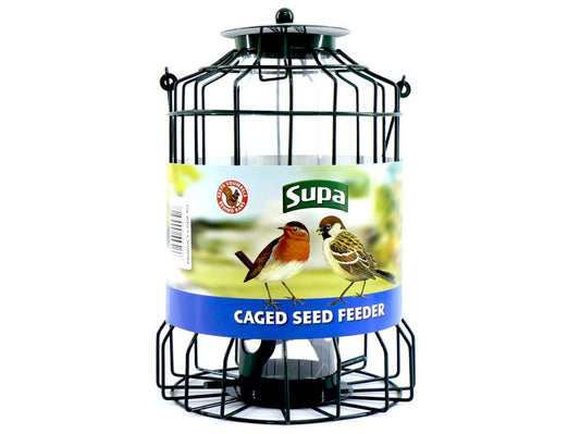 SUPA WILD BIRD CAGED SEED FEEDER