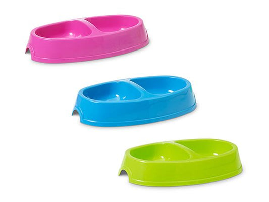 PICNIC TWIN CAT BOWL ASSTD 2X150ML