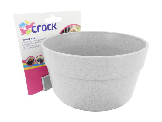 Crock Dog Crate Food & Water Bowl 850ml