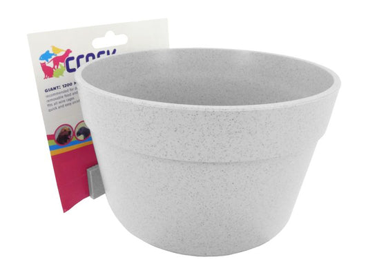 Crock Dog Crate Food & Water Bowl 1200ml