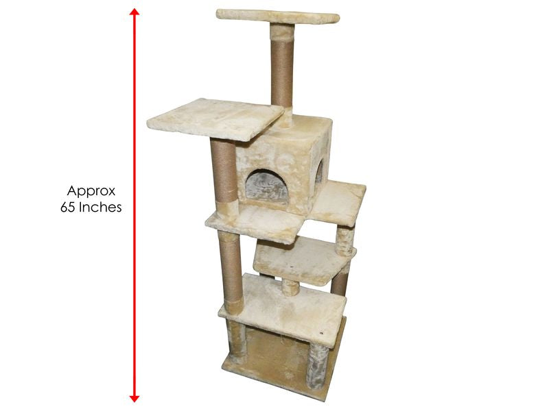 Pawise Cat Tree & Cave Scratching Post 162cm