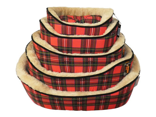 CLASSIC RED TARTAN NEST 5 BEDS 16-32"