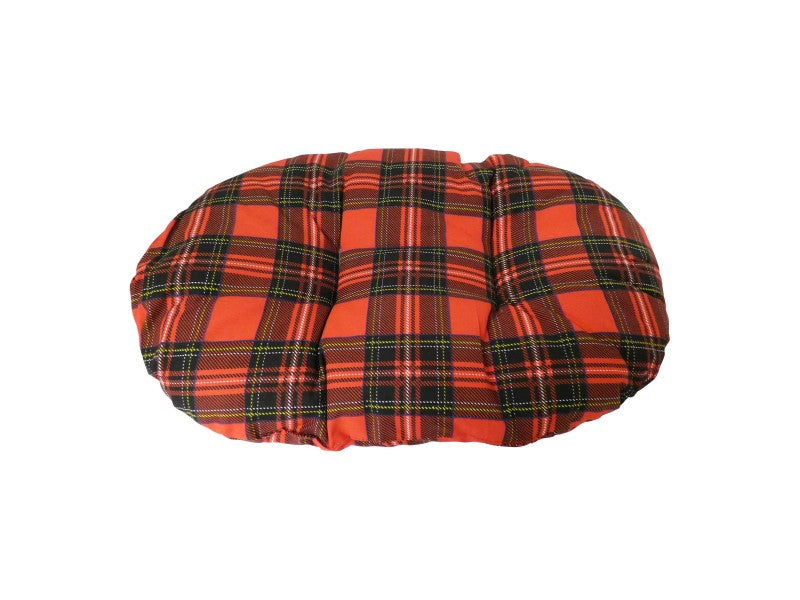 Classic Red Tartan Fibre Cushion 16"
