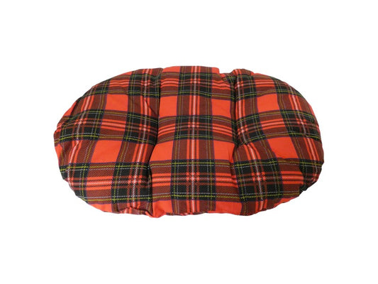 Classic Red Tartan Fibre Cushion 20"