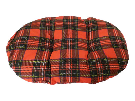 Classic Red Tartan Fibre Cushion 36"