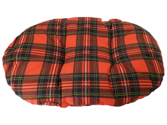 Classic Red Tartan Fibre Cushion 40"