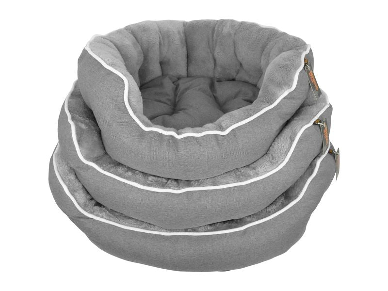 SNUGGLE GREY CORD OVAL BED NEST 3 57-75"
