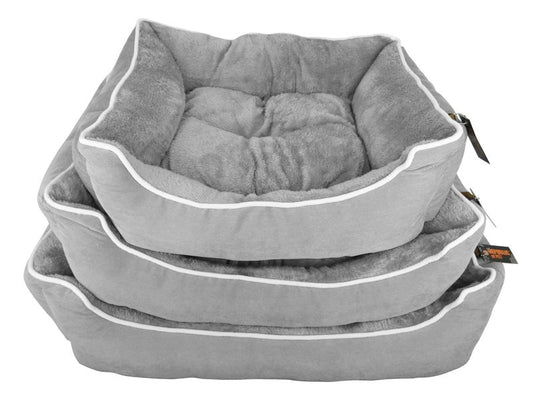 SLUMBER GREY CORDU RECT BED NEST3 65-90C